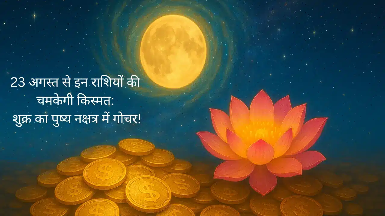 23 अगस्त से इन राशियों की चमकेगी किस्मत शुक्र का पुष्य नक्षत्र में गोचर!